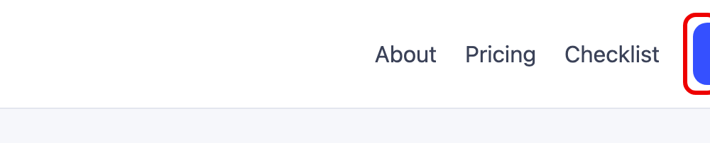 At 960 pixels wide the header's Start free trial button is pushed past the right edge, outlined in red